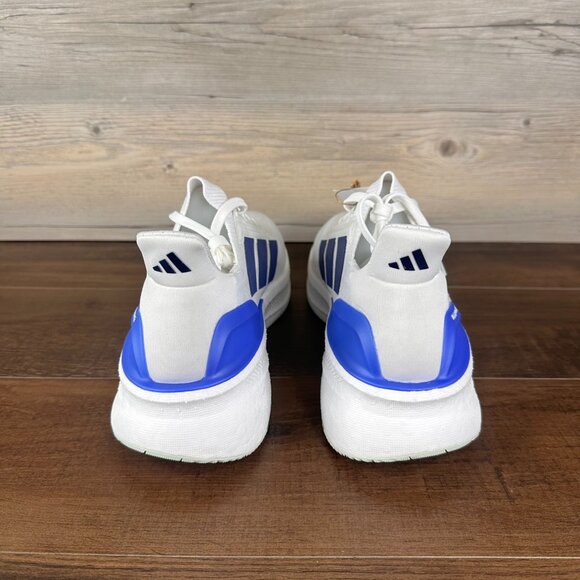 adidas Ultraboost 5X Mens Size 10.5 Cloud White Dark Blue Putty Grey JH7249 - Picture 5 of 9